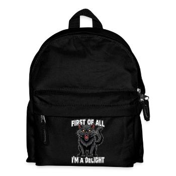 First I'm a treat - Kids' Backpack - black - Front