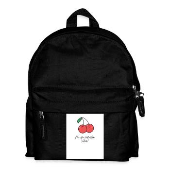Süße Vibes - Kinder Rucksack - Schwarz - Vorne