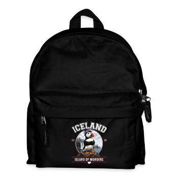 Iceland Puffin – Island of Wonders - Kids' Backpack - black - Front