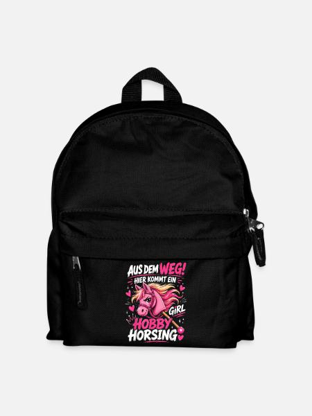 Hobby Horse Aus dem Weg Ich Bin EIN Hobby Horsing - Kinder Rucksack - Schwarz
