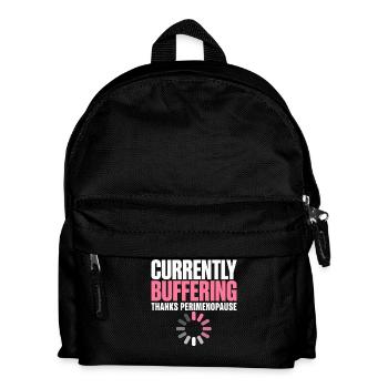 Perimenopause Brain Fog Menopause Midlife Gift - Kids' Backpack - black - Front