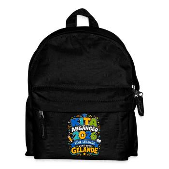  Kita Abgänger 2026 Eine Legende geht vom Gelände - Kinder Rucksack - Schwarz - Vorne