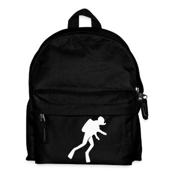 Diver Silhouettes Diving Gift Holiday - Kids' Backpack - black - Front