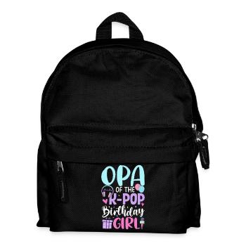 Grand-père de la fille d’anniversaire K-Pop - Sac à dos Enfant - noir - Devant