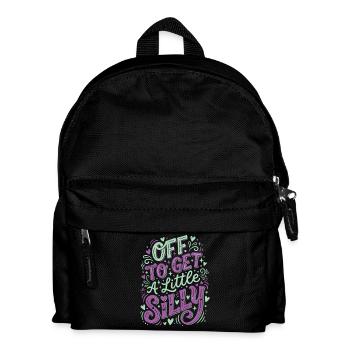 Off To Get A Little Silly - Kids' Backpack - black - Front