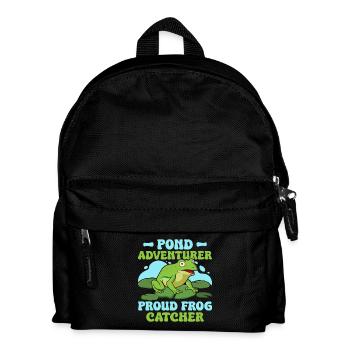 Frog Catcher Pond Adventurer Proud Frog - Kids' Backpack - black - Front