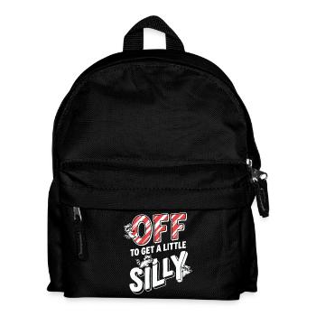 Off To Get A Little Silly - Kids' Backpack - black - Front