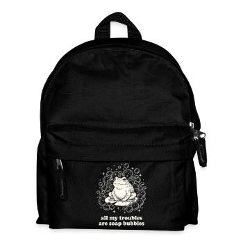 All My Troubles Are Soap Bubbles - Kids' Backpack - black - Front