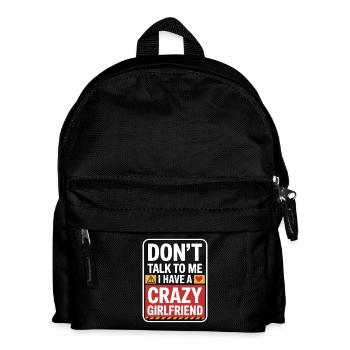Petite amie folle Pardonne couple Petite amie folle - Sac à dos Enfant - noir - Devant