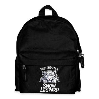 Dictions du léopard des neiges Cadeau mignon du léopard des neiges - Sac à dos Enfant - noir - Devant