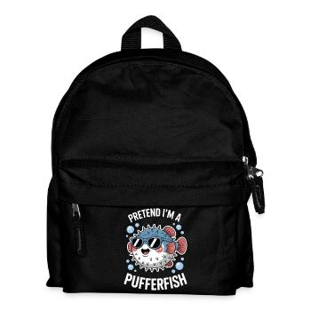 Expressions du poisson-globe : Cadeau amusant du poisson-globe - Sac à dos Enfant - noir - Devant