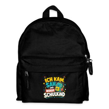 Schulkind - Kinder Rucksack - Schwarz - Vorne
