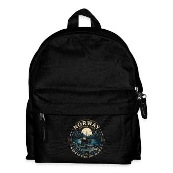Norway Fishing Tour - Kids' Backpack - black - Front