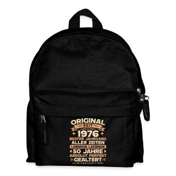 Original 1976 Jahrgang Legende 50. Geburtstag - Kinder Rucksack - Schwarz - Vorne