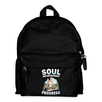 Régénération de l’âme en cours de méditation yoga - Sac à dos Enfant - noir - Devant
