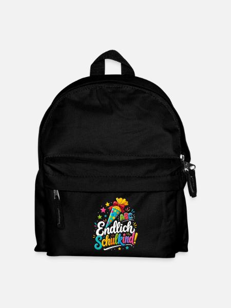 Endlich Schulkind ! - Kinder Rucksack - Schwarz