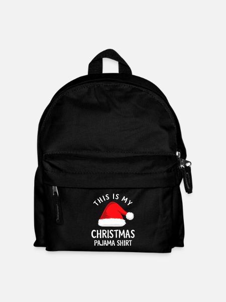 This Is My Christmas Pajama Shirt - Kids' Backpack - black