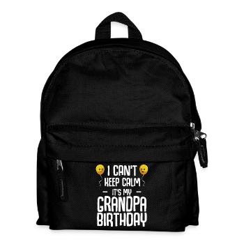 Anniversaire de grand-père, je n’arrive pas à rester calme - Sac à dos Enfant - noir - Devant