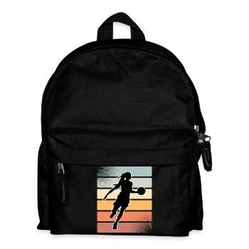 Basketball Basketballerin Frauen Basketball - Kinder Rucksack - Schwarz - Vorne