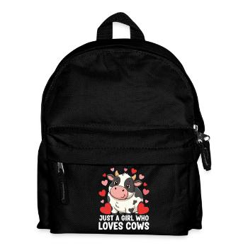 Cow Love Girls & Cows - Kids' Backpack - black - Front