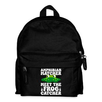 Attrapeur de grenouilles, Apparieur d’amphibiens, rencontrez la grenouille - Sac à dos Enfant - noir - Devant