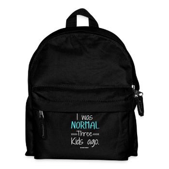 Ich war vor drei Kindern ganz normal, lustige Mama. - Kinder Rucksack - Schwarz - Vorne