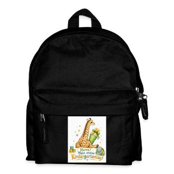 Giraffenzauber Erster Kindergartentag - Kinder Rucksack - Schwarz - Vorne