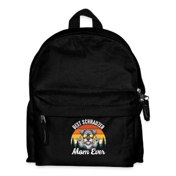 Best Schnauzer Mom Ever Proud Dog Parent - Kids' Backpack - black - Front