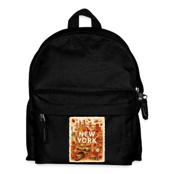Herbst-Sketch aus New York City - Kinder Rucksack - Schwarz - Vorne