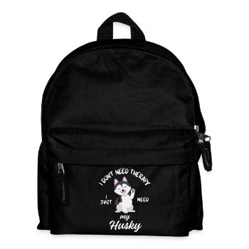 Husky Therapy Dog - Kids' Backpack - black - Front