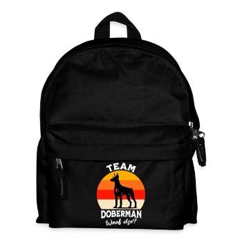 Team Doberman - Kids' Backpack - black - Front