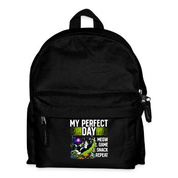 Gamer Gaming Cat Video Game - Kids' Backpack - black - Front