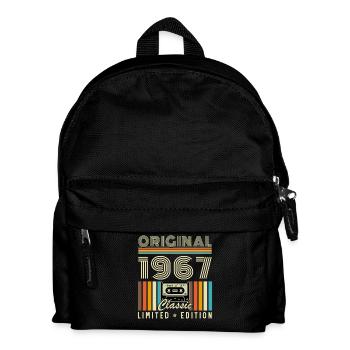 60 Jahre 1967 Vintage Retro Geburtstagsgeschenk - Kinder Rucksack - Schwarz - Vorne