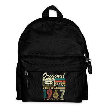 60 Years 1967 Vintage Retro Birthday Gift - Kids' Backpack - black - Front