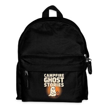 Halloween-Geist – Lagerfeuer-Geistergeschichten - Kinder Rucksack - Schwarz - Vorne