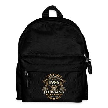 Vintage 1986 Jahrgang Mann 40. Geburtstag - Kinder Rucksack - Schwarz - Vorne