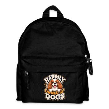 Kavallerier King Charles Spaniel - Kinder Rucksack - Schwarz - Vorne