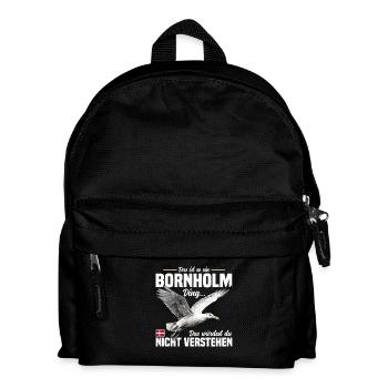 Das ist so ein Bornholm Ding - Kinder Rucksack - Schwarz - Vorne