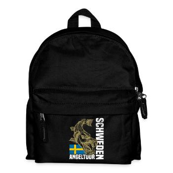 Sweden Fishing - Kids' Backpack - black - Front