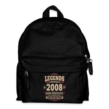 18th Birthday Gift Husband 2008 Vintage Retro - Kids' Backpack - black - Front
