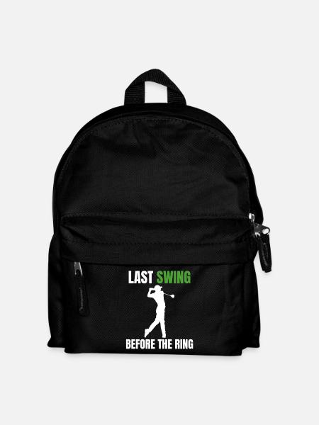 Golf-Junggesellenabschied - Kinder Rucksack - Schwarz