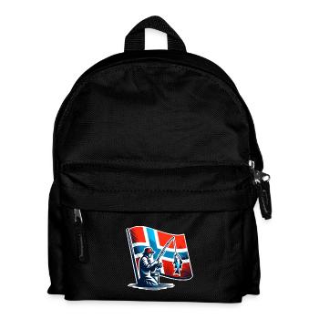 Norway Angler Motif - Kids' Backpack - black - Front