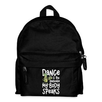 Dancing is the language my body speaks - Kids' Backpack - black - Front