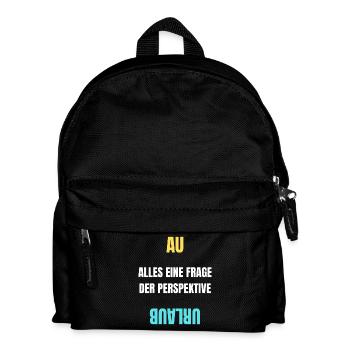 Alles eine Frage der Perspektive T-Shirt AU Urlaub - Kinder Rucksack - Schwarz - Vorne