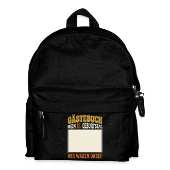 Guest Book Decoration 18th Birthday - Kinder Rucksack - Schwarz - Vorne