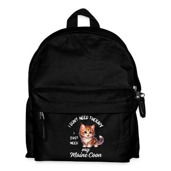 Cute Maine Coon - Kids' Backpack - black - Front