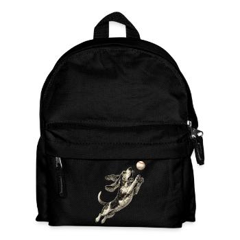 Basset Hound Dog Breed Baseball - Kids' Backpack - black - Front