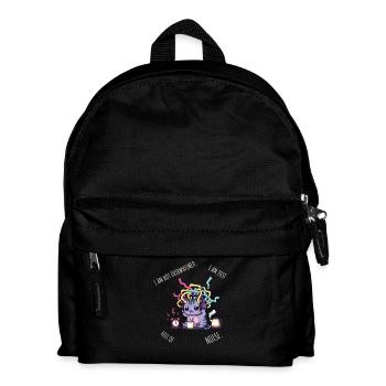 Full of Noise – Sensory Overload Cat - Kids' Backpack - black - Front