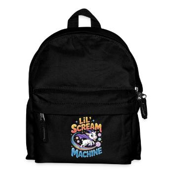Lil Scream Machine Cute Superhero Goat In - Kids' Backpack - black - Front