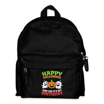 Happy Halloween Birthday Trio - Kids' Backpack - black - Front